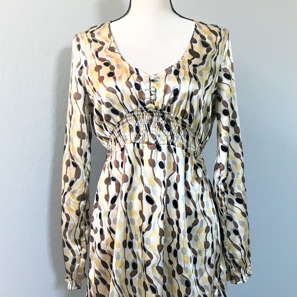 BCBG MaxAzria Gold Silky Dress